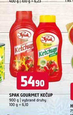 Terno Spak gourmet kečup nabídka