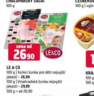 Terno Le & co vinohradská šunka nejvyšší jakosti nabídka
