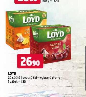 Terno Loyd ovocný čaj nabídka