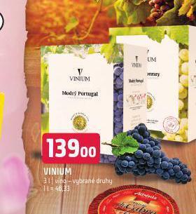 Terno Vinium víno nabídka