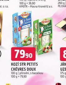 Terno Kozí sýr petits chévres doux nabídka