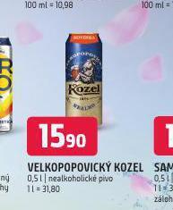 Terno Velkopopovický kozel nealko nabídka
