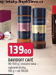 Terno Davidoff café nabídka