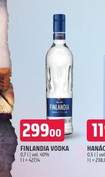 Terno Finlandia vodka nabídka