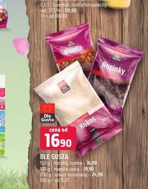 Terno Dle gusta kokos strouhaný nabídka