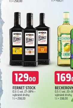 Terno Fernet stock nabídka