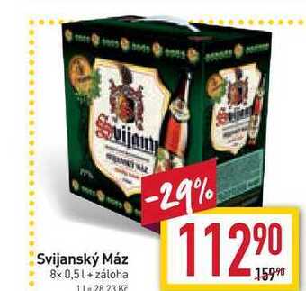 Billa Svijanský máz 8x 0,5l nabídka