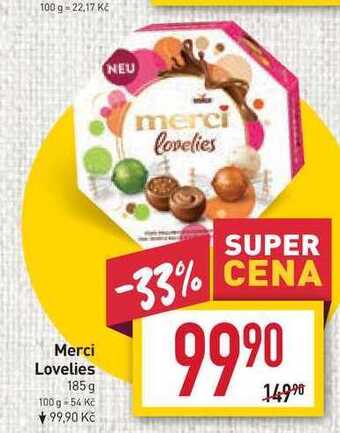 Billa Merci lovelies 185 g nabídka