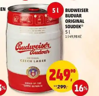 Penny Market Budweiser budvar original soudek, 5 l nabídka