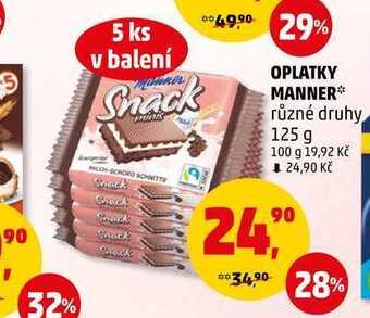 Penny Market Oplatky manner, 125 g nabídka
