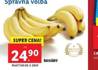 Lidl Banány nabídka