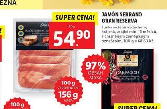 Lidl Jamón serrano gran reserva nabídka