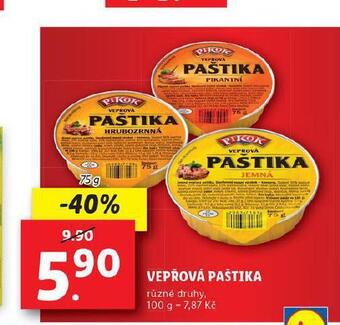 Lidl Vepřová paštika nabídka