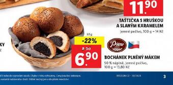 Lidl Bochánek plněný mákem nabídka