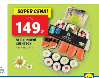 Lidl Velikonoční sushi box nabídka