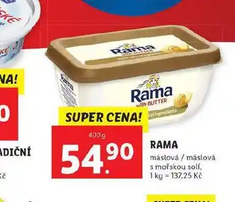 Lidl Rama máslová / máslová s mořskou solí nabídka