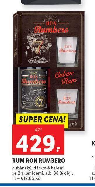 Lidl Rum ron rumbero nabídka
