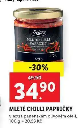 Lidl Mletí chilli papričky nabídka