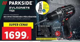 Lidl Aku vrtací šroubovák s příslušenstvím nabídka
