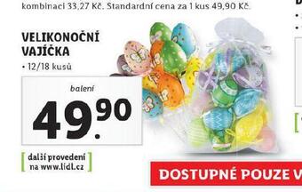 Lidl Velikonoční vajíčka nabídka