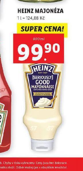 Lidl Heinz majonéza nabídka
