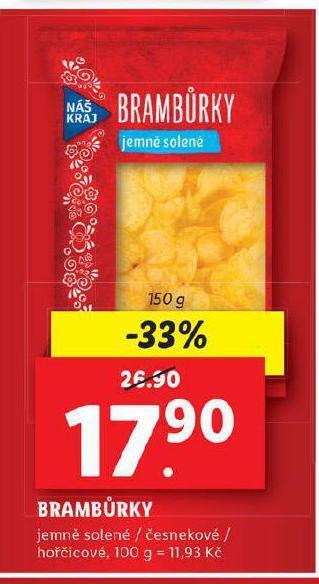 Lidl Brambůrky nabídka