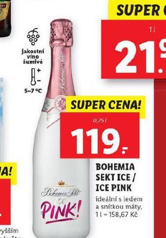 Lidl Bohemia sekt ice / ice pink nabídka