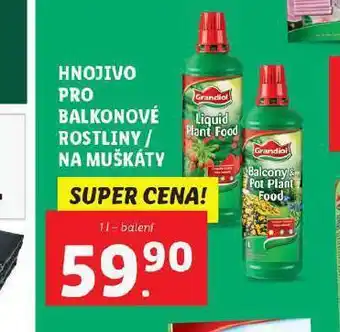 Lidl Hnojivo pro balkonové rostliny nabídka