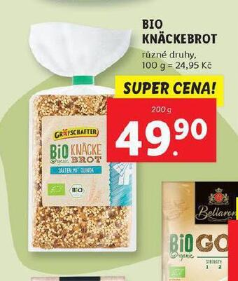 Lidl Bio knäckebrot nabídka