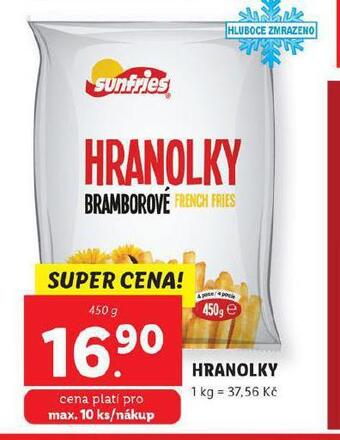 Lidl Hranolky nabídka