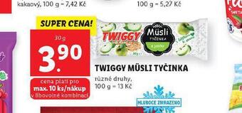 Lidl Twiggy müsli tyčinka nabídka