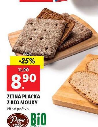 Lidl Žitná placka z bio mouky nabídka