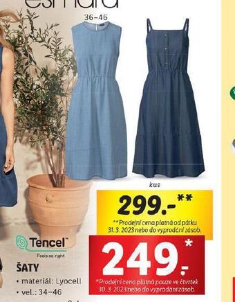 Lidl Šaty nabídka