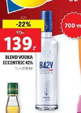 Lidl Blend vodka eccentric 42% nabídka
