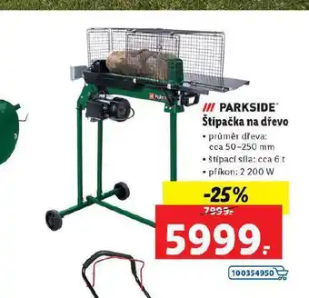 Lidl Parkside štípač na dřevo nabídka
