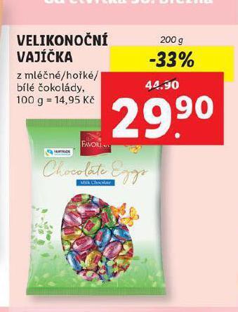 Lidl Velikonoční vajíčka nabídka