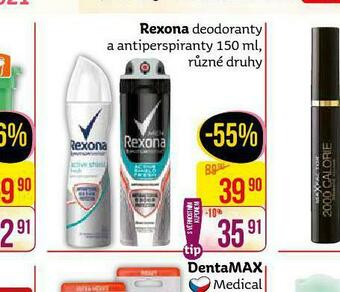 Teta Rexona deodorant, antiperspirant nabídka