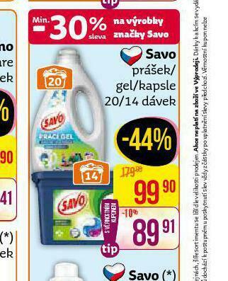 Teta Savo prací prostředek nabídka