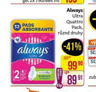 Teta Always ultra quattro pack nabídka