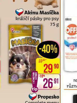 Akinu masíčka pro psy