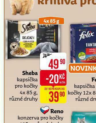 Teta Sheba kapsičky pro kočky nabídka