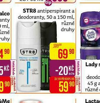 Teta Str8 antiperspirant, deodorant nabídka