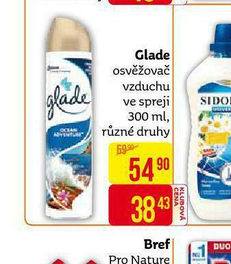 Teta Glade osvěžovač vzduchu nabídka