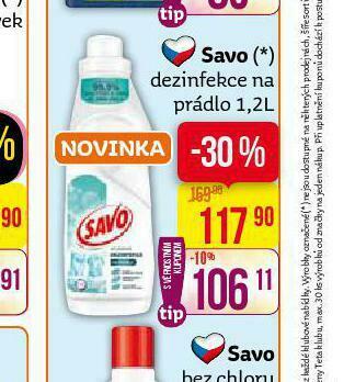 Teta Savo dezinfekce na prádlo nabídka