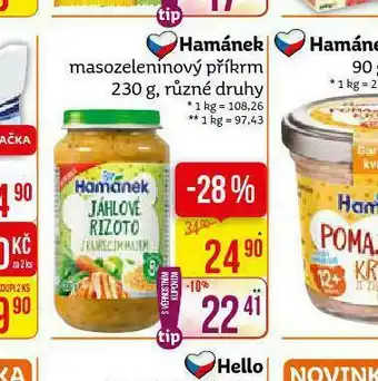 Teta Hamánke masozeleninový příkrm nabídka
