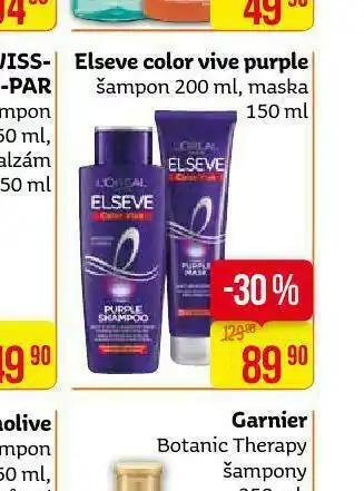Teta Elseve color vive purple šampon, maska nabídka