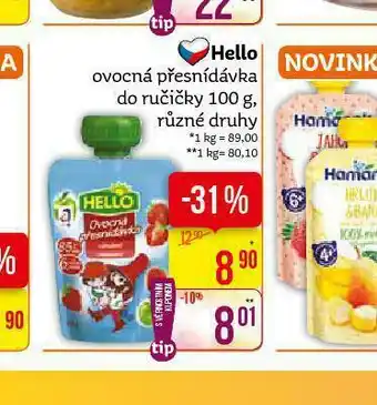 Teta Hello dětská přesnídávka nabídka