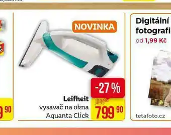Leifheit vysavač na okna aquanta click