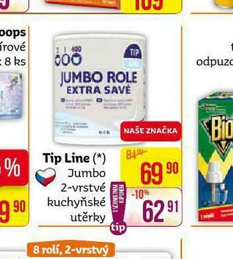 Teta Tip line jumbo kuchyňské utěrky nabídka