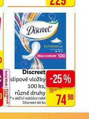 Teta Discreet slipové vložky nabídka